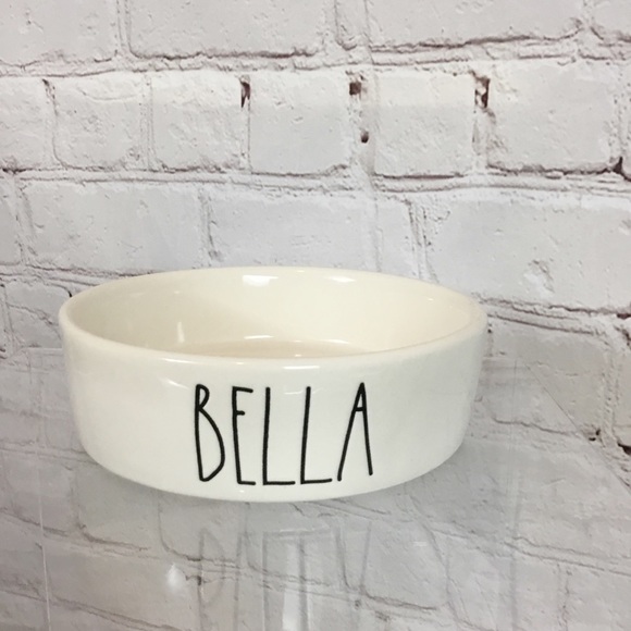 Rae Dunn βBELLAβ small pet dish bowl